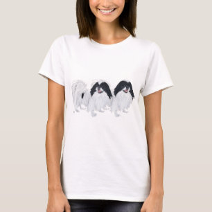 Zwei Japan-Chin-Hunde T-Shirt