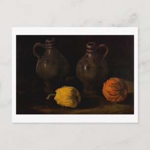 Zwei Jars und zwei Pumpkins Van Gogh Fine Art Postkarte