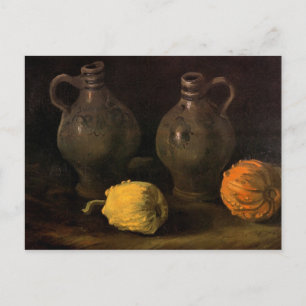 Zwei Jars und zwei Pumpkins von Van Gogh Postkarte