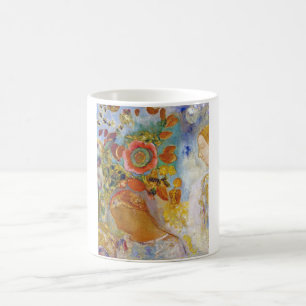 Zwei junge Mädchen unter Blume, Redon Kaffeetasse