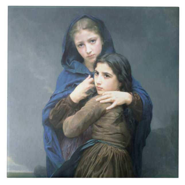 Zwei junge Mädchen weit weg von der Zuhause (von W Fliese (Vorderseite)