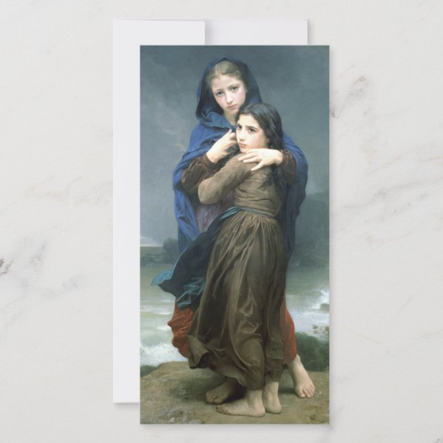 Zwei junge Mädchen weit weg von der Zuhause (von W Karte (Vorderseite)