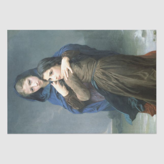 Zwei junge Mädchen weit weg von der Zuhause (von W Seidenpapier (Vorderseite)