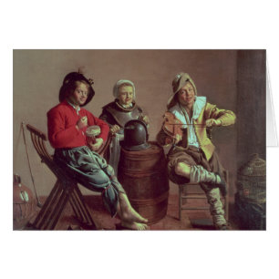 Zwei Jungen und ein Mädchen, das Musik, 1629 macht