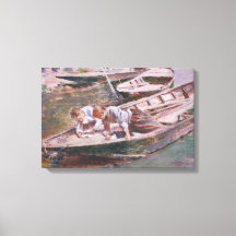 Zwei Jungs in einem Boot (von Theodore Robinson)