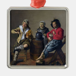 Zwei Jungs und eine Girl Making Music (Musiker) Ornament Aus Metall