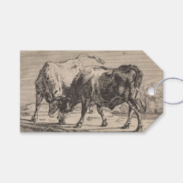Zwei Kampfstiere (von Paulus Potter) Geschenkanhänger