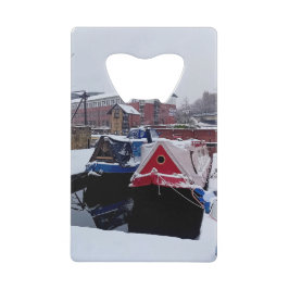 Zwei Kanalboote Geldbeutel Flaschenöffner