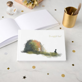 Zwei Kaninchen auf dem Feld Gästebuch