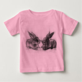 Zwei Kaninchen Baby T-shirt