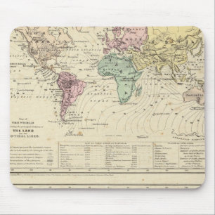 Zwei Karten der Welt Mousepad
