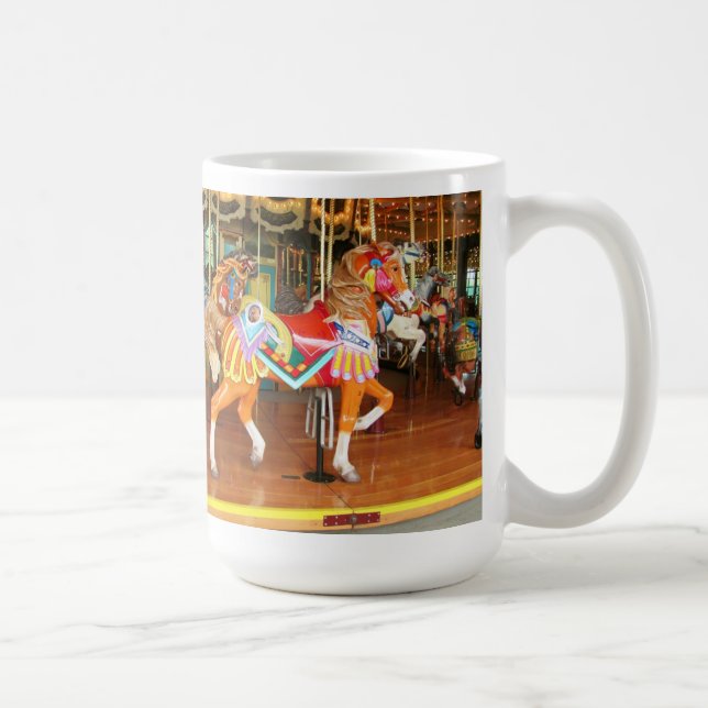 Zwei Karussell Pferde Seattle Zoo Tasse (Rechts)