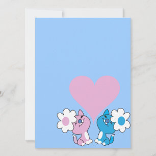 Zwei Kätzchen in Liebe