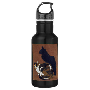 Zwei Katzen, Alexandre Steinlen Trinkflasche