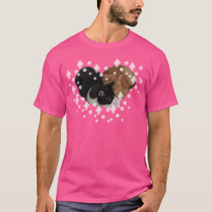 Zwei Katzen bilden ein Herz T-Shirt