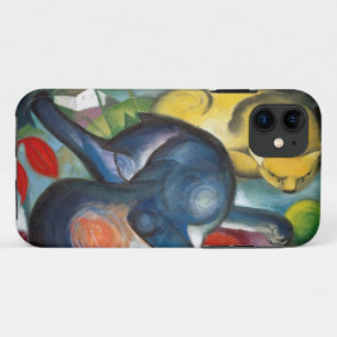 Zwei Katzen, blau und gelb, Franz Marc Case-Mate iPhone Hülle