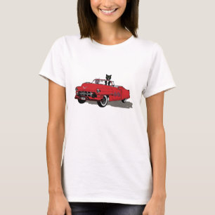 Zwei Katzen-Freude-Reiten T-Shirt