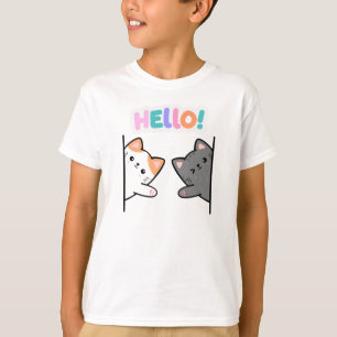 Zwei Katzen grüßen dich. T-Shirt