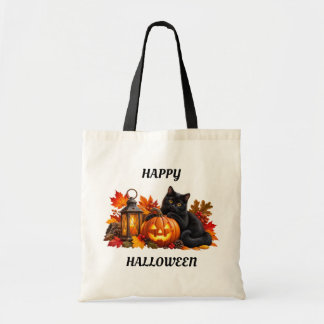 Zwei Katzen Halloween-Tasche Tragetasche