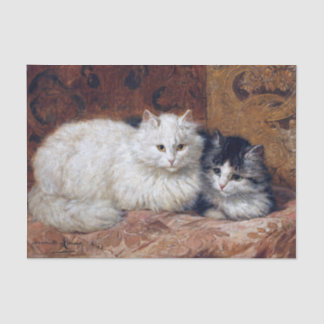 Zwei Katzen ・ Henriette Ronner-Knip (1821-1909) Seidenpapier