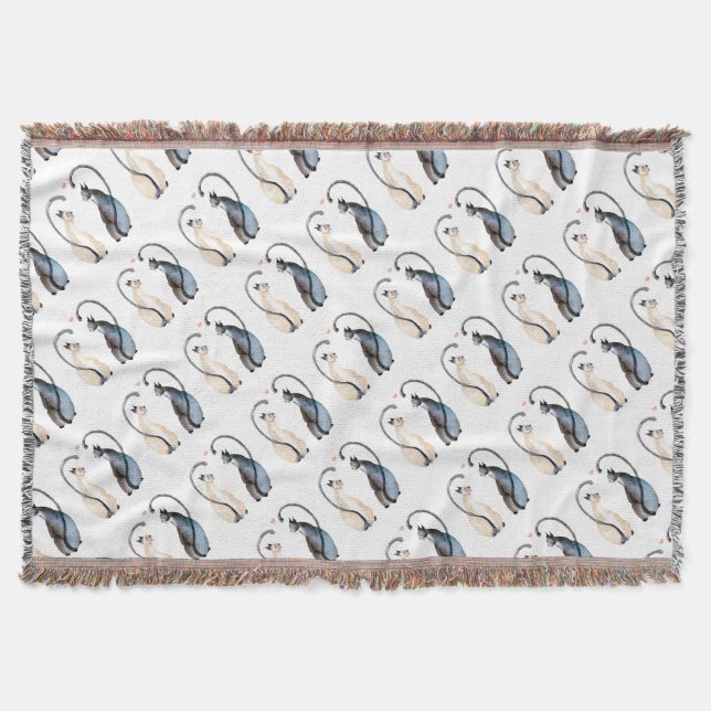 Zwei Katzen in Liebe Decke (Vorderseite)