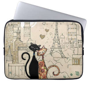 Zwei Katzen in Liebe Laptopschutzhülle