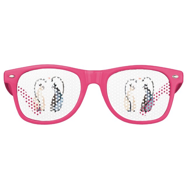 Zwei Katzen in Liebe Sonnenbrille (Vorderseite)