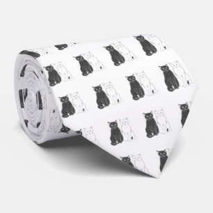 Zwei Katzen Krawatte