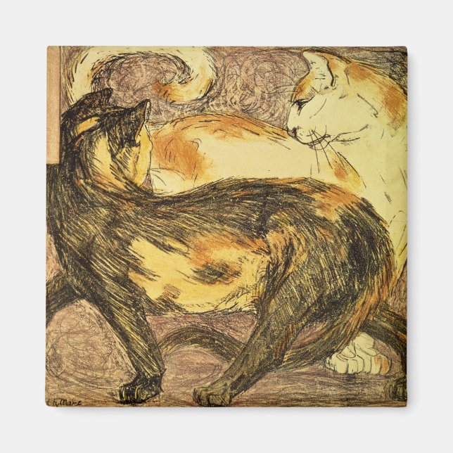 Zwei Katzen Magnet (Vorne)