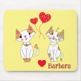 Zwei Katzen Mousepad