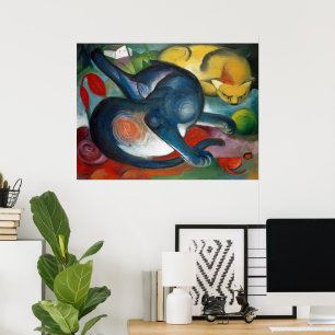 Zwei Katzen Poster