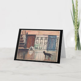 Zwei Katzen, Stuart Davis, Karte