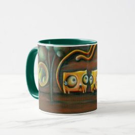 Zwei Katzen-Surreal Tasse