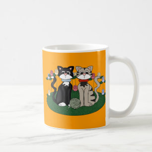 Zwei Katzen Tasse