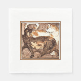 Zwei Katzen (von Franz Marc) Serviette