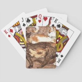 Zwei Katzen (von Franz Marc) Spielkarten