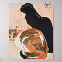Zwei Katzen von Theophil Alexandre Steinlen