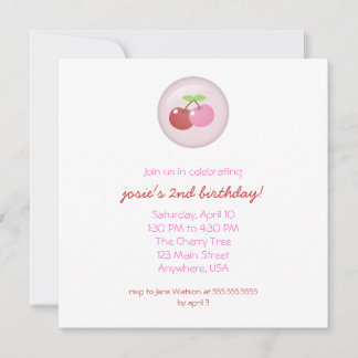 Zwei Kirschen Einladung