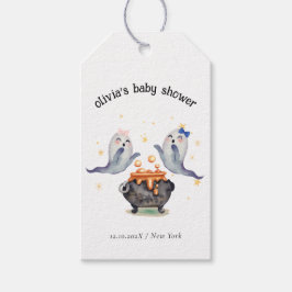 Zwei kleine Boos Ghost Halloween Twins Kinderdusch Geschenkanhänger