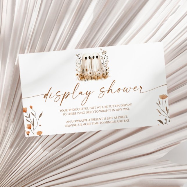 Zwei kleine Boos Twins Babydusche Begleitkarte (Von Creator hochgeladen)