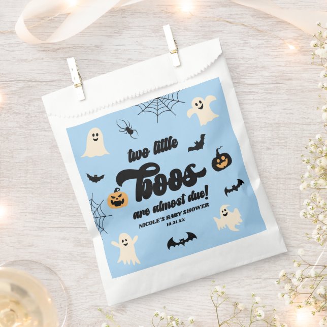 Zwei kleine Boos Twins Halloween Babydusche Geschenktütchen (Ausgeschnitten)