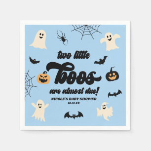 Zwei kleine Boos Twins Halloween Babydusche Serviette