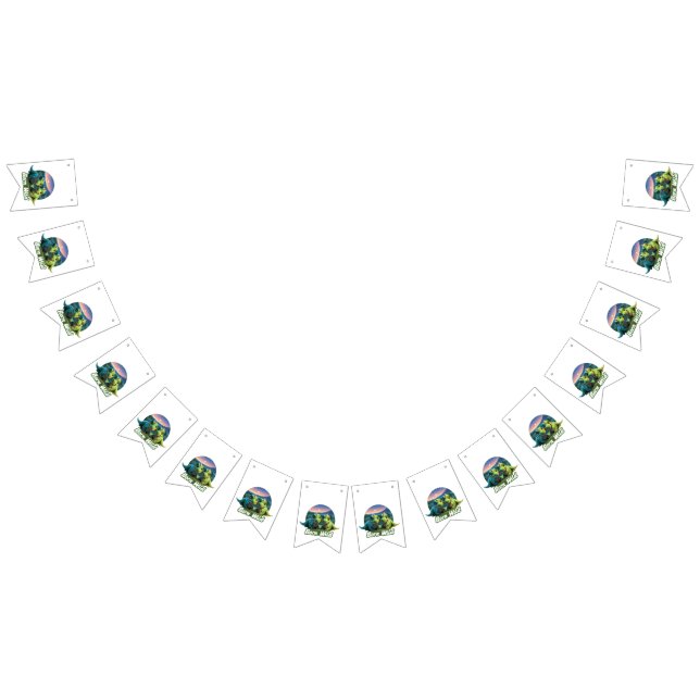 Zwei kleine Dinos - Born Wild  Wimpelkette (Alle)