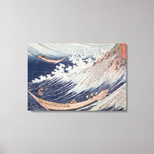 Zwei kleine Fischerboote auf dem Meer Leinwanddruck