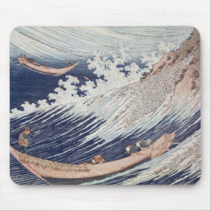 Zwei kleine Fischerboote auf dem Meer Mousepad