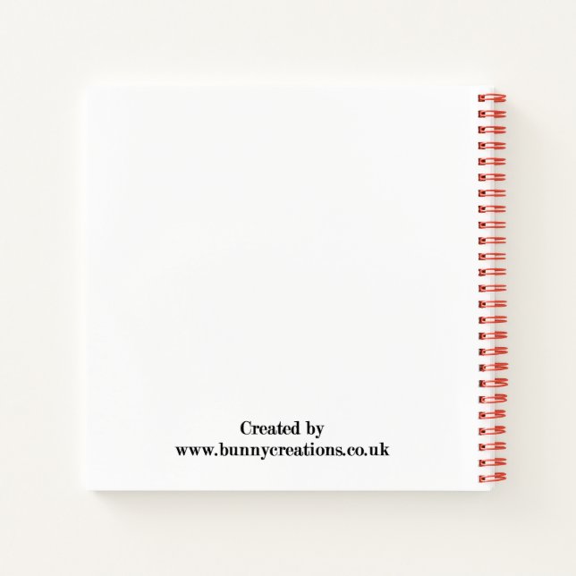 Zwei kleine Hasen Notizbuch (Rückseite)