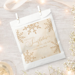 Zwei kleine Schneeflocken Winter Twins Kinderdusch Geschenktütchen