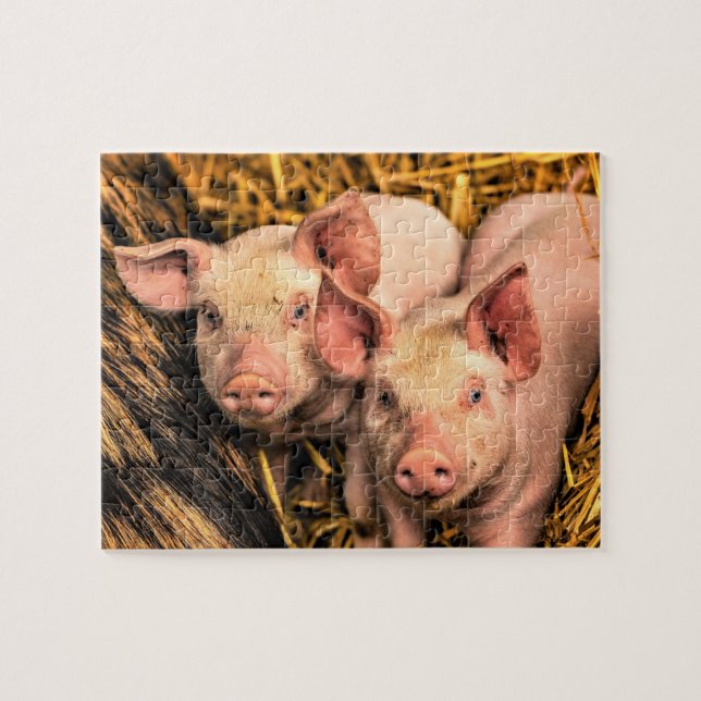Zwei kleine Schweine Puzzle (Horizontal)