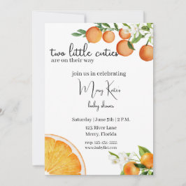 Zwei kleine Süssen sind unterwegs mit einer Babydu Einladung