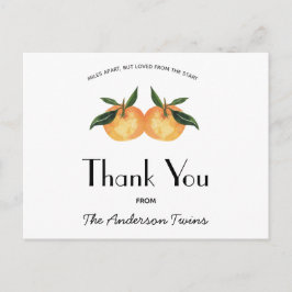 Zwei kleine Süssen Twin Baby Dusche von Mail Invit Postkarte